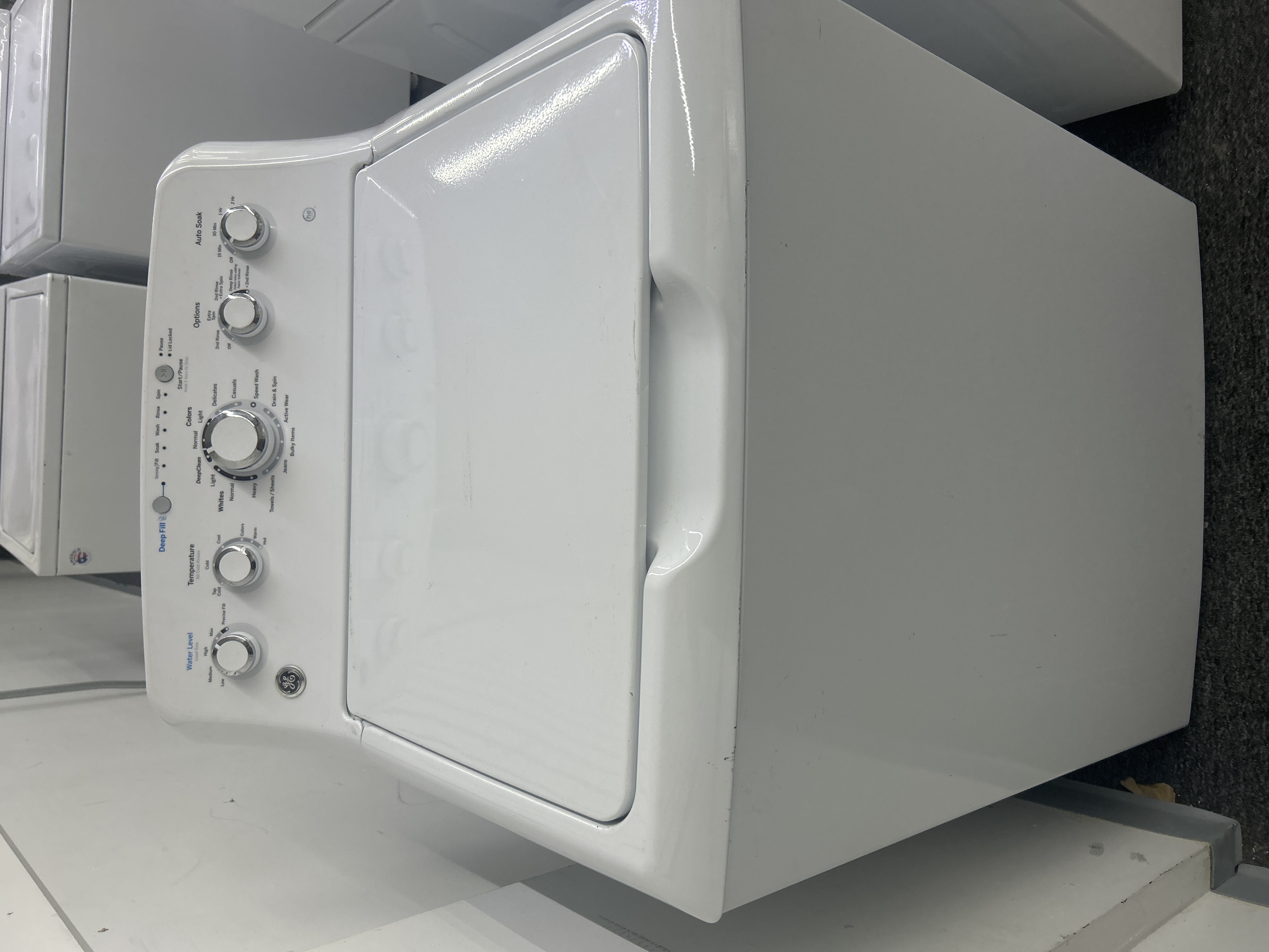 GE 4.5 cu ft Top-Load Washer, White - GTW465ASNWW