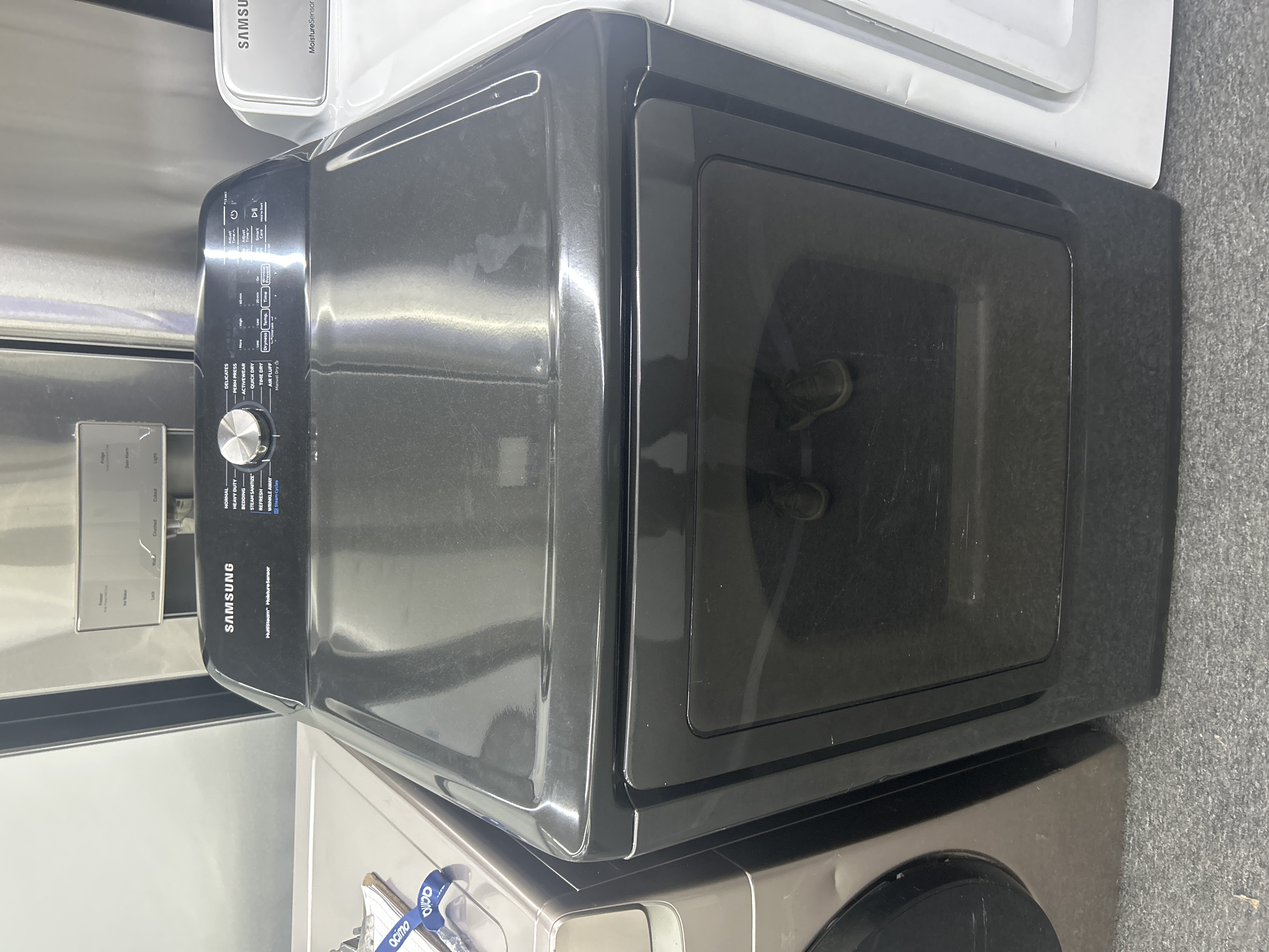Samsung 7.4 cu ft Electric Dryer Steam Sanitize+ Black SS